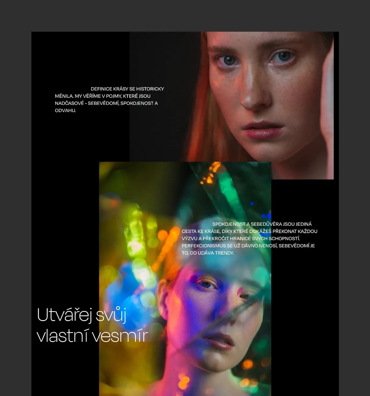 Bluring
the boundaries
of conventional
beauty