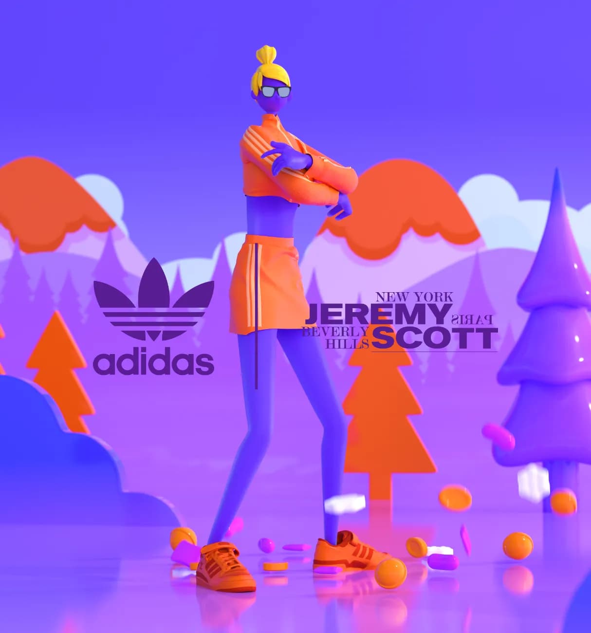 Presenting Adidas
Candy Crush collection
by Jeremy Scott